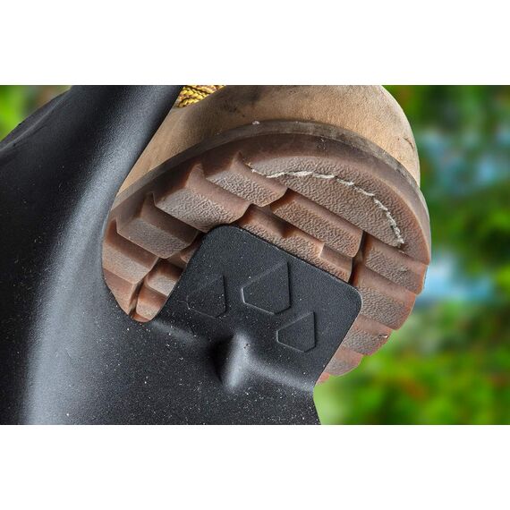 VERTO Gärtnerspaten Spitz Spaten mit wurzelsäge 125 cm Länge | Schaufel für Harte, steinige Böden | Fiberglasstiel, gehärteter Kopf, Rutschfester Griff, Profi T-Rex