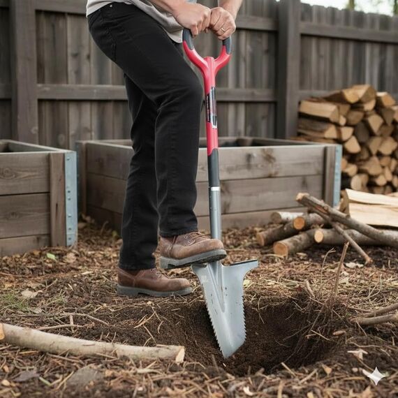 Root Slayer Radius Garden Wurzel-Spaten – 2017 Green Thumb Award for Most Innovative Garden Tool, rot