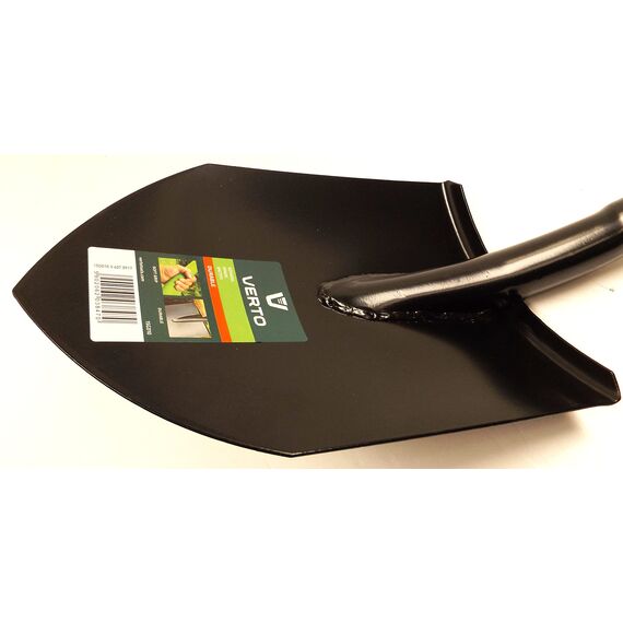 VERTO Spaten Schaufel Gärtnerspaten gehärteter Stahl Hochwertiger Ergonomic Mit Metallschaft Solid Garden Qualitätsstahl zum Umgraben und Ausheben - Grün und Schwarz