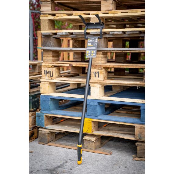 Roughneck Palettenheber 43“ (Länge 1100 mm, Brecheisen für Abbrucharbeiten + Paletten, großer Backenabstand speziell für Paletten, Nageleisen, pulverbeschichtet) 484140