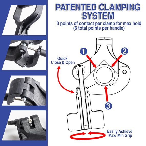 Reach Right Rückenschonender Aufsatz, verwandelt normales Werkzeug in ergonomisches Hof-Werkzeug, Rückenschoner-Griffbefestigung, universell passend für Unkrautfresser, Schneeschaufel, Rasentrimmer,