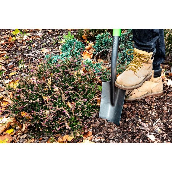 VERTO Profiwerkzeug für mehrere Einsatzbereiche im Garten und BAU - Spatenschaufel Schippe mit ergonomischem Holzstiel Gartenwerkzeuge Handwerkzeuge