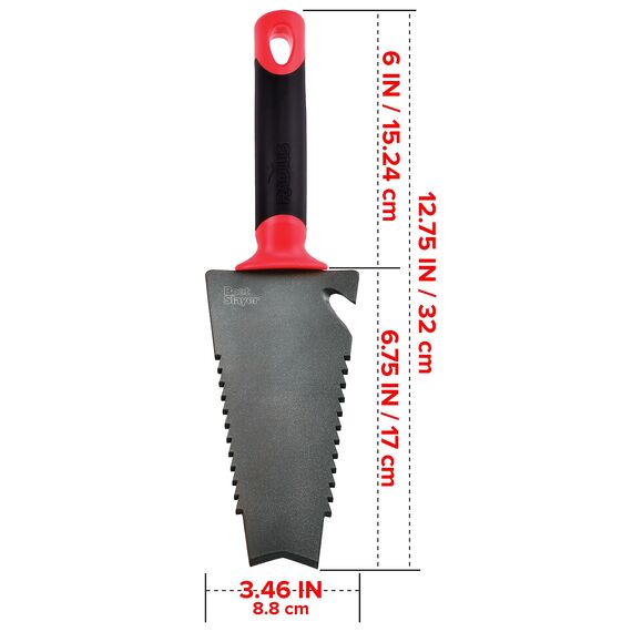 Radius Garden 16011 Root Slayer Carbon Stahl Hand Schaufel rot