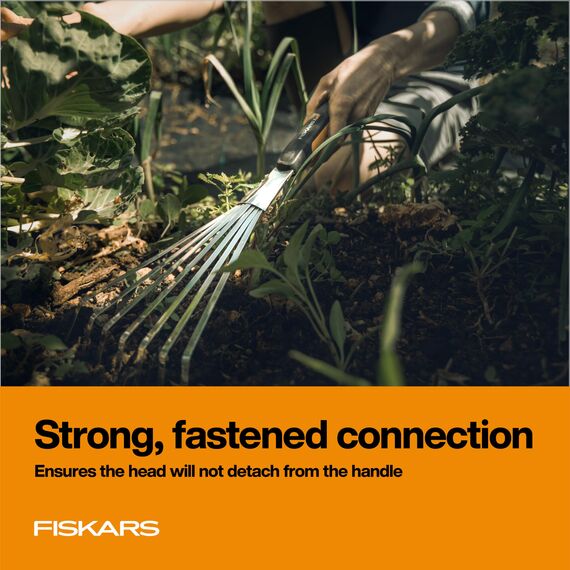 Fiskars 315520-1001 Xact Gartenrechen, Stahl