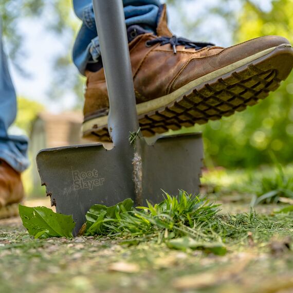 Radius Garden 22611 Root Slayer Carbon Stahl Rasenkantenstecher, Rot