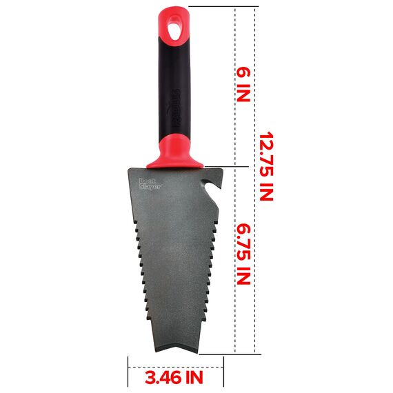 Radius Garden 17011 Root Slayer Carbon Stahl Hand Schaufel und Halfter rot