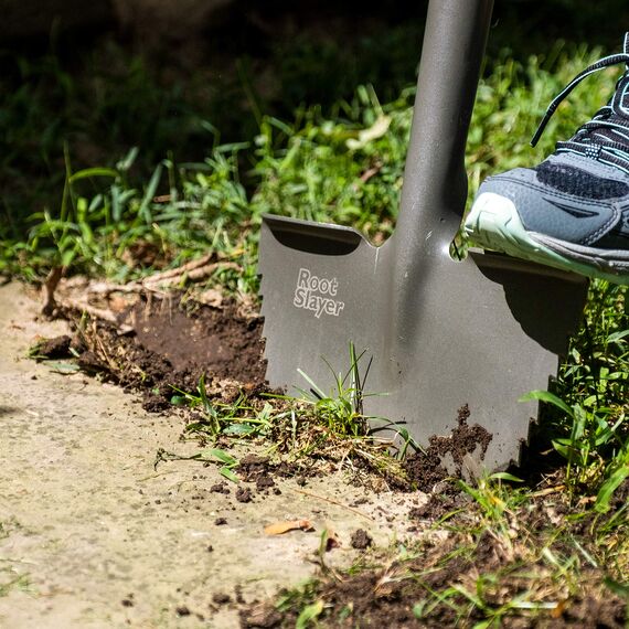 Radius Garden 22611 Root Slayer Carbon Stahl Rasenkantenstecher, Rot