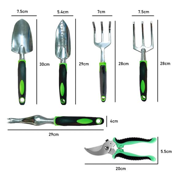 Gardening Hand Tools 6 Pieces Garden Tool Set Outdoor Hand Tools Heavy Duty Garden Tool Set Garden Tool Kit Gifts for Parents and Kids