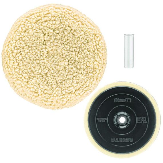 DEWALT Woll-Polierpad und Stützpad, 17,8 cm (DW4985CL)
