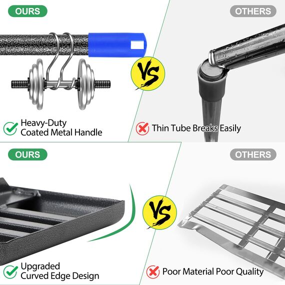 Rechen, Rasen-Nivellierrechen mit runder Kante, 1,5 m Rasen-Nivellierer mit 17 x 10 kleinen Rechen Kopf für glatten Garss, Boden, Schmutz, Sand, hohe Wirkung, Langer Griff, Bodennivellierwerkzeug für