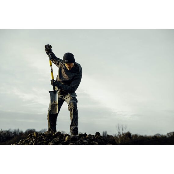 JCB 400 x 180/110 mm Klinge Pfropfspaten - Newcastle Style - Abflussmeister - Professioneller massiv geschmiedeter Langer Griff Baustellen- und Gartengeräte - für Heimwerker