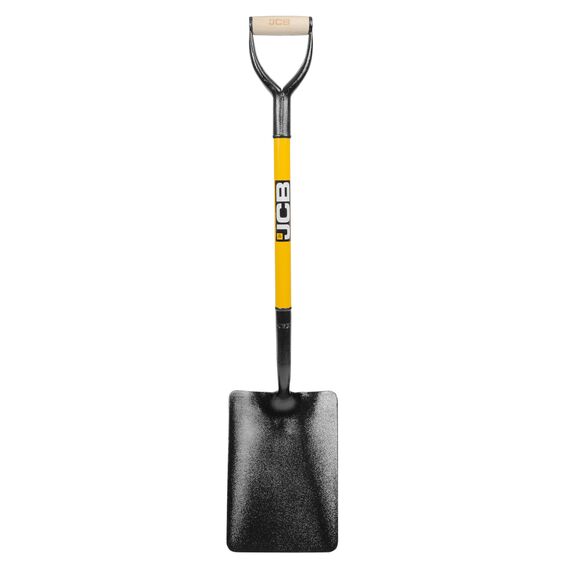 JCB Professionelle Schaufel, konische Öffnung, 230–210 x 305 mm, robuste Stahlklinge für Heimwerker, Schnee, Kohle, Arbeit, Gräben, Asphalt, Mischen von Beton