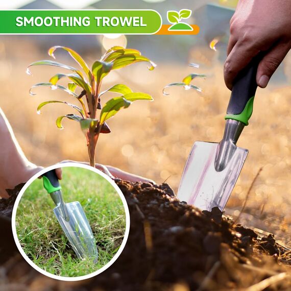 Gardening Hand Tools 6 Pieces Garden Tool Set Outdoor Hand Tools Heavy Duty Garden Tool Set Garden Tool Kit Gifts for Parents and Kids