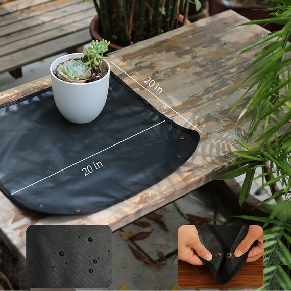 5 x Sukkulenten-Werkzeuge, Mini-Gartenwerkzeuge, Pflanzmatte als Pflanzenzubehör, Sukkulenten, Gartenarbeit, Handwerkzeug-Set für Sämling-Erde, Pflege von Sukkulenten, Bonsi, etc.