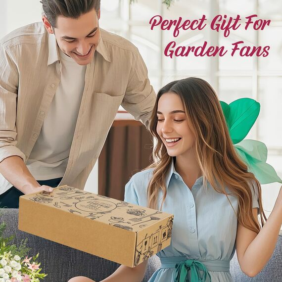 Housolution Gartengeräte-Set, 10PCS Gartenarbeit-Handwerkzeug-Set, Robustes Gartenzubehör für Blumen mit Anti-Rutsch-Gummigriff Tote Bag,Gartenarbeit Tool Set Geschenke für Frauen Geburtstag Muttertag