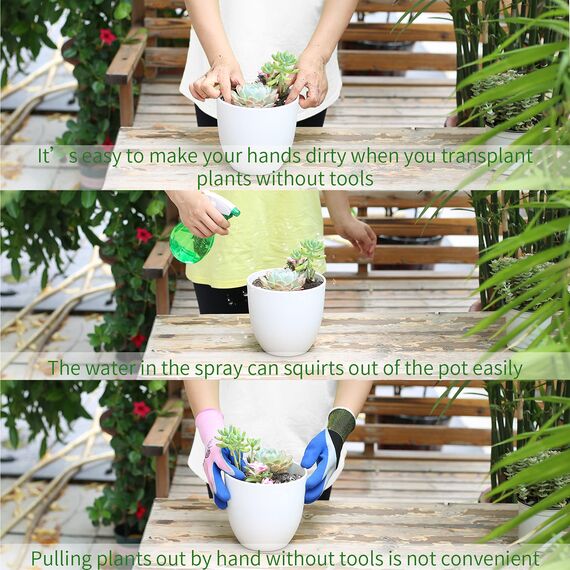 Mingc Sukkulenten-Werkzeuge, Mini-Gartenwerkzeuge, Sukkulenten-Bewässerungsflasche, als Pflanzenzubehör, für Sukkulenten, Gartenarbeit, Handwerkzeug-Set für Sämling-Erde, Bonsi, Geschenke für Frauen.