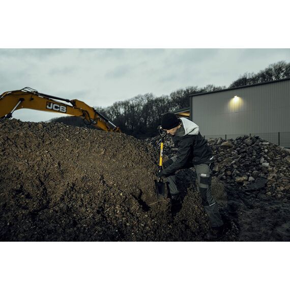 JCB 400 x 180/110 mm Klinge Pfropfspaten - Newcastle Style - Abflussmeister - Professioneller massiv geschmiedeter Langer Griff Baustellen- und Gartengeräte - für Heimwerker