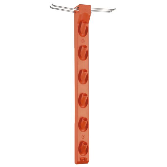 Gardena Combisystem-Geräteleiste: Wandhaken Für Die Aufbewahrung Von 6 Combisystem-Geräten Und Stielen, Platzsparend, Aus Hochwertigem Kunststoff Und Metall, Inkl. Schrauben Und Dübeln (3500-20)