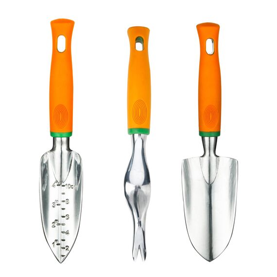 ukoke Garten Werkzeug Set, 12 Stück Aluminium Hand Tool Kit, Garten Leinwand Schürze mit Aufbewahrungsfach, Outdoor Werkzeug, Heavy Duty Gartenarbeiten Set mit ergonomischen Griff, Gartengeräte, für Frauen Herren