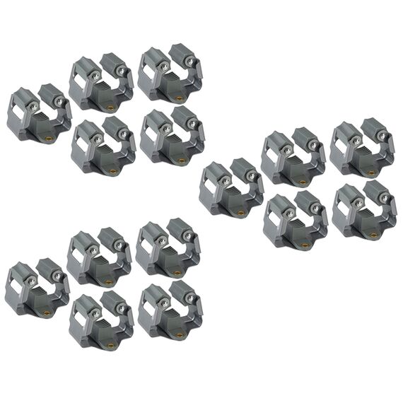 ONVAYA Gerätehalter Klemmfix | Wandhalter aus Federstahl 15er Set | Gerätehalterleiste | Werkzeughalter | Besenhalter | inkl. Arbeitshandschuhe | Inklusive Dübel und Schrauben