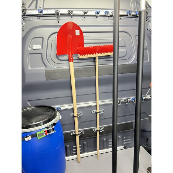 LoadCare Verschlusslager Schaufelhalter Spatenhalter Axthalter Besenhalter Spannverschluss Geräterhalterung Garten (Olivgrün, 60 mm)