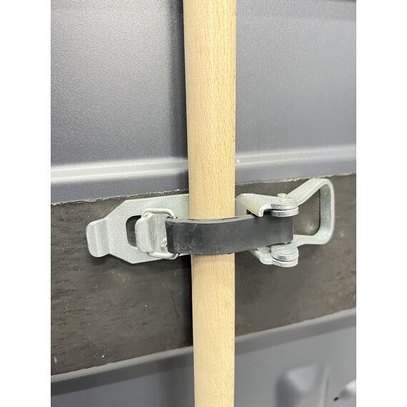 LOADCARE Verschlusslager Schaufelhalter Spatenhalter Axthalter Besenhalter Spannverschluss Geräterhalterung Garten (4 Stück 80 mm olivgrün)