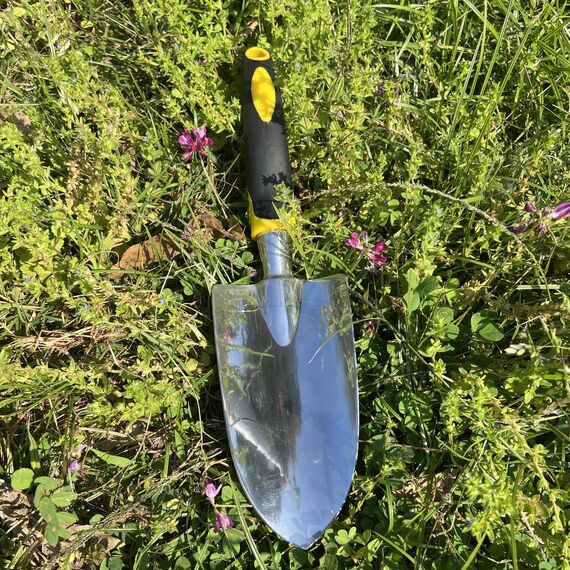 Gartenschaufel, Handkelle, Mini-Schaufel, Gartenwerkzeug, Aluminiumguss, robustes Gartenwerkzeug, Eintopfwerkzeug, Gartenhandkelle zum Graben und Pflanzen