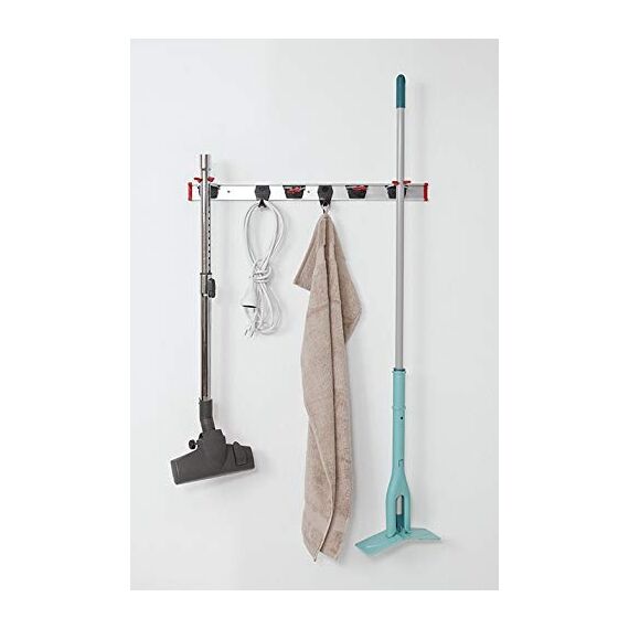 BRUNS Gerätehalter-Set - 15 Gerätehalter 4 Haken Führungsschienen 100cm 50cm 2x30cm