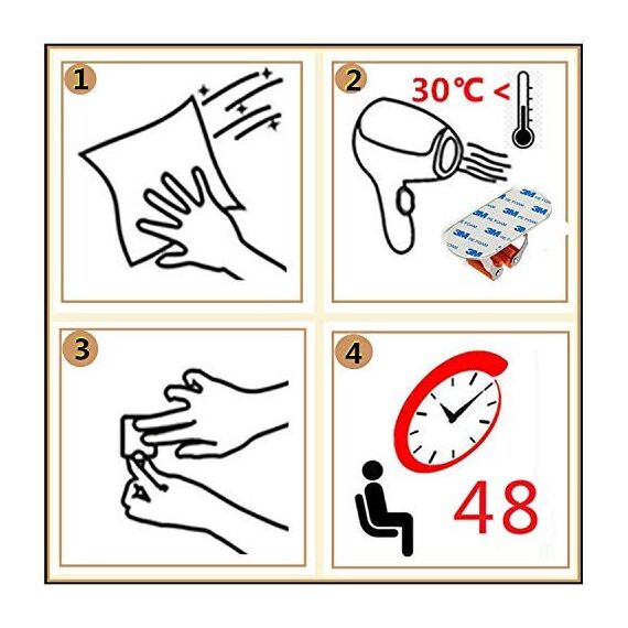 Meiyijia Besenhalter zur Wandmontage, multifunktional, Bohren von Schrauben und selbstklebend, Mop Halterung, 304 gebürstet, Edelstahl, zum Aufhängen von Werkzeugen, 4 Stück