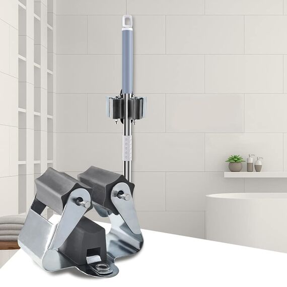 3-H Besenhalterung Wand,Gerätehalter 6 Stück,Besen Halterung Federstahl ist 0,7mm dick statt 0,5mm,Gartengerätehalter,Werkzeughalter für Wände,Mauern,Küche,Zuhause,Badezimmer,Garage,Gart(grau)