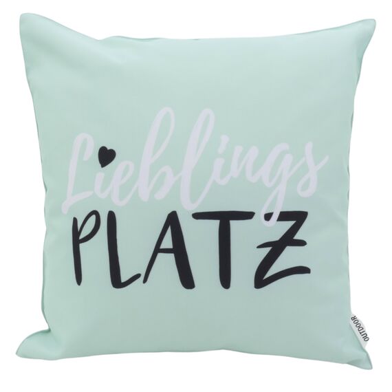 CB Home & Style Outdoor Garten Kissen Wasserabweisend Wasserfest 45 x 45 cm mit Füllung (Lieblingsplatz Mint)