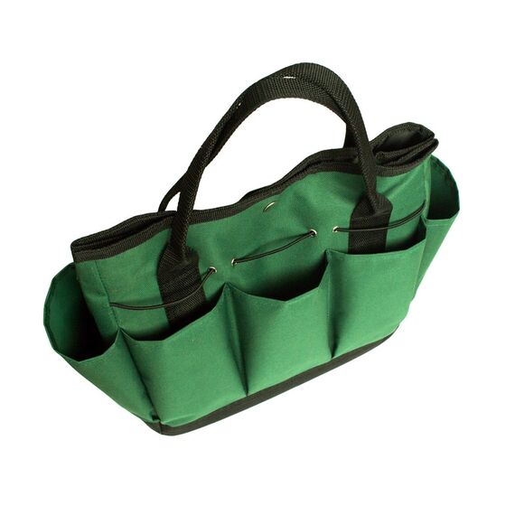 Garten-Tragetasche, Gartenwerkzeug-Set, Aufbewahrungshalter, Oxford-Tasche mit 8 Taschen, Dunkelgrün