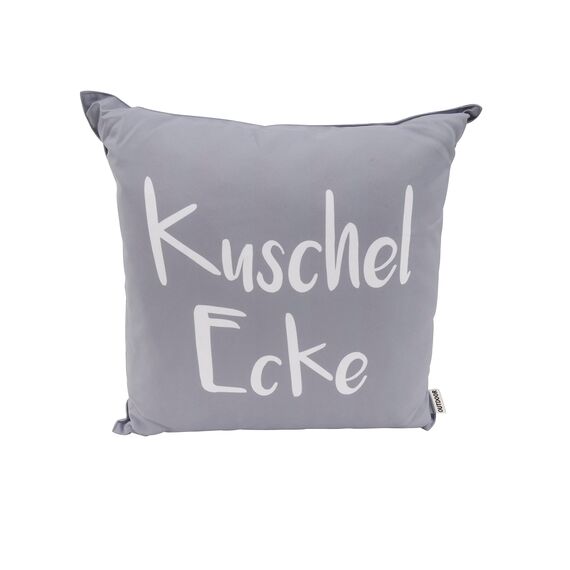 CB Home & Style Outdoor Garten Kissen Wasserabweisend Wasserfest 45 x 45 cm mit Füllung (KuscheleckegrauNEU)