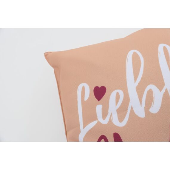 CB Home & Style Outdoor Garten Kissen Wasserabweisend Wasserfest 45 x 45 cm mit Füllung (Lieblingsplatz Peach)