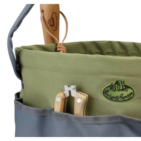 Esschert Design Gartengerätetasche rund, grau, 28 x 28 x 26, GT89