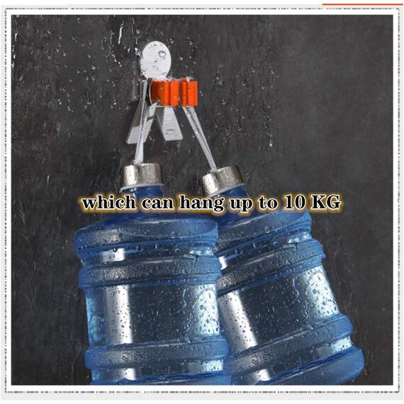 Meiyijia Halterung für Besen, multifunktional, selbstklebend, 304 Stück, gebürstet, Edelstahl, zum Aufhängen von Werkzeugen, 4 Stück