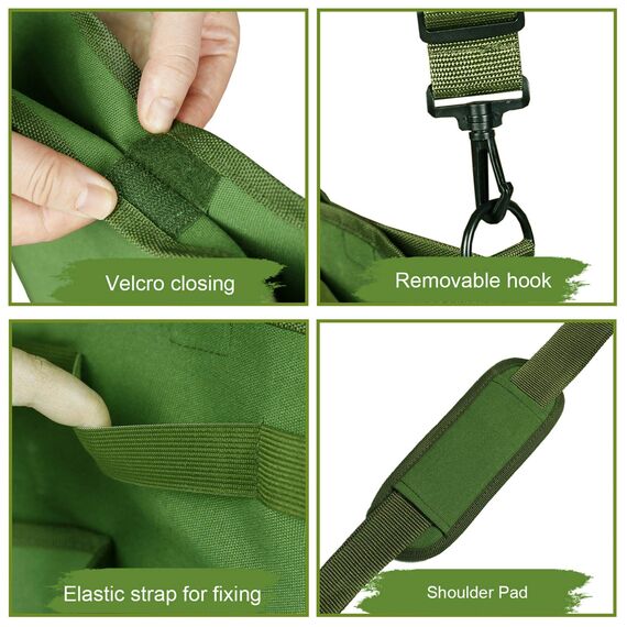 Gartenwerkzeugtasche Schulter Crossbody Werkzeugtasche Leinwand Aufbewahrungstasche Gartenarbeit Garten Gartenschere Werkzeugtasche ..