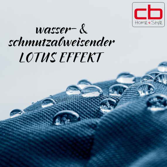 CB Home & Style Outdoor Garten Kissen Wasserabweisend Wasserfest 45 x 45 cm mit Füllung (KuscheleckeAnthrazit)