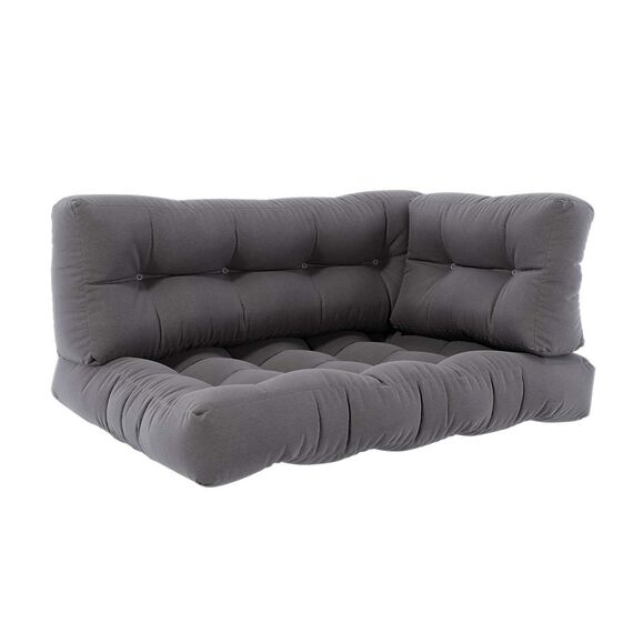 Vicco Palettenkissen Set Flocken, Grau, 120 x 80 cm 3 Teile, zur Polsterung von Sitz- und Rückenflächen auf Europaletten