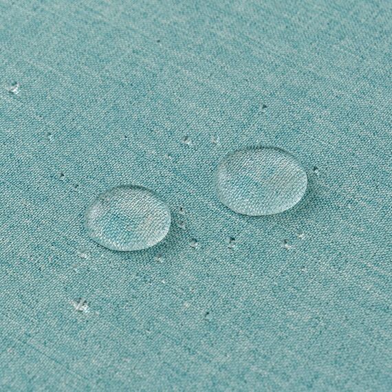 EMEMA Kissenbezug Outdoor Wasserdicht Sofakissen Wasserfest Dekokissen Kissenbezüge Dekorativ Kissen Kissenhülle aus Polyster für Garten Sofa Wohnzimmer Bett 2er Set 45x45 cm Cyan