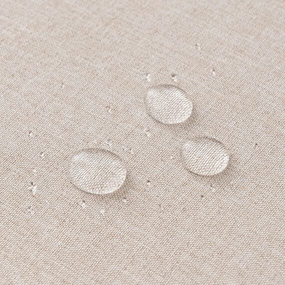 EMEMA Kissenbezug Outdoor Wasserdicht Sofakissen Wasserfest Dekokissen Kissenbezüge Dekorativ Kissen Kissenhülle aus Polyster für Garten Sofa Wohnzimmer Bett 2er Set 45x45 cm Beige