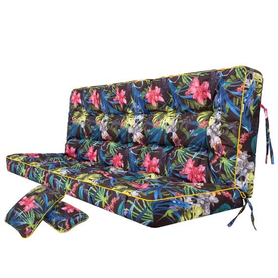 PillowPrim Kissen für Hollywoodschaukel, Gartenschaukelkissen Sitzbank mit Rückenlehne, sitzbreite 180 cm