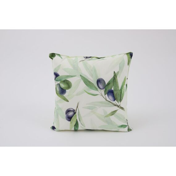 CB Home & Style Outdoor Garten Kissen Wasserabweisend Wasserfest 45 x 45 cm mit Füllung (Olive lila)