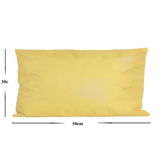 JACK Outdoor Lounge Kissen 30x50cm Dekokissen inkl. Füllung Wasserfest Sitzkissen Garten Stuhl Lotus Effekt, Farbe:Gelb