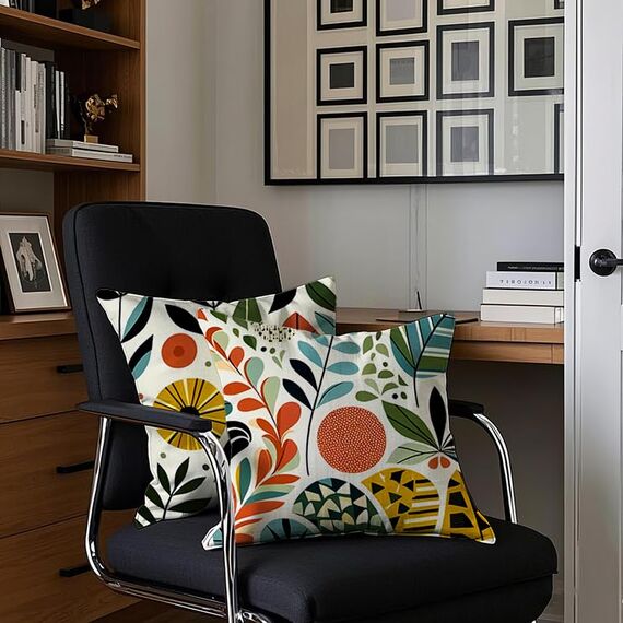 Cirzone Deko Wohnzimmer Kissenbezug 45x45 4er Set Wetterfest Leinen Outdoor Kissen Boho Deko für Garten, Balkon