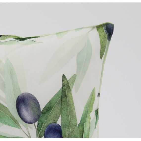 CB Home & Style Outdoor Garten Kissen Wasserabweisend Wasserfest 45 x 45 cm mit Füllung (Olive lila)