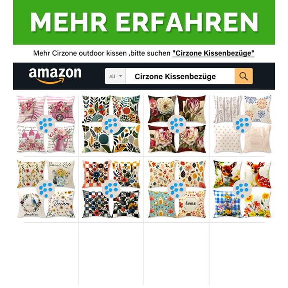 Cirzone Outdoor Kissen Dekorative Wasserfest 4 er Frühling Kissenbezug 45 x 45 cm Gartenkissen Wetterfest Atmungsaktiv GNOME Rosa LKW Kissenbezug Werden für Heim Sofak Garten