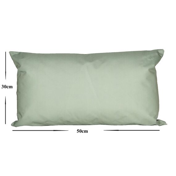 JACK Outdoor Lounge Kissen 30x50cm Dekokissen inkl. Füllung Wasserfest Sitzkissen Garten Stuhl Lotus Effekt, Farbe:Oliv