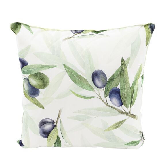 CB Home & Style Outdoor Garten Kissen Wasserabweisend Wasserfest 45 x 45 cm mit Füllung (Olive lila)