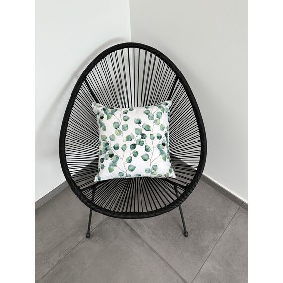 CB Home & Style Outdoor Garten Kissen Wasserabweisend Wasserfest 45 x 45 cm mit Füllung (Eucalyptus3)